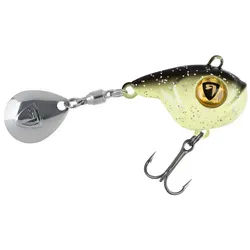 Fox Rage Kunstköder Fox Rage Ultra UV Big Eye Jig Spinner, (1-St), Kompakte Körperform für weitere Würfe, Design mit großen Augen als spezielle Anbiss-Zielpunkte, Hochqualitative VMC-Haken, Umweltfreundliche Konstruktion au seiner Zink-Legierung