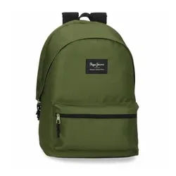 Pepe Jeans Unisex. 63324A4 Aris Computerrucksack Bunt Dunkelgrün (OSFA), Lässig, Polyester