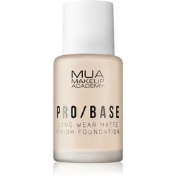 MUA Makeup Academy PRO/BASE langanhaltendes mattierendes Make up Farbton 110 30 ml