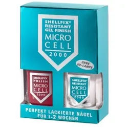 Micro-Cell Pflege NagelpflegeShellfix Resistant Gel Finish Nr. F7 Dark Pink 11 ml