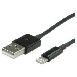 SCMP VALUE USB Sync-Ladekabel für Apple mit Lightning-Connector 1,0m schwarz