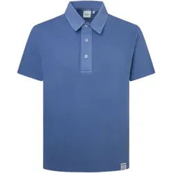Pepe Jeans für Herren. PM542211 Poloshirt Henry blau (M), Lässig, Kurzarm, Bio-Baumwolle, Nachhaltig