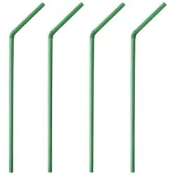 Papstar Pure Trinkhalme PLA, flexibel, Trinkhalm aus Bio-Kunststoff PLA, 24 cm, 1 Packung = 150 Stück