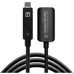 Tether Tools TetherBoost Pro USB-C Verlängerungskabel für USB-C an USB-C Kabel Schwarz
