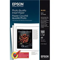 EPSON Inkjet-Papier A4 105g weiß Fotoqualität leicht matt 100 Blatt