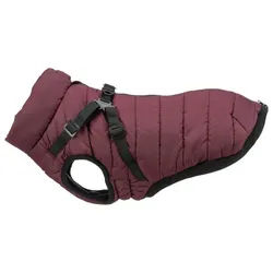 TRIXIE Hundemantel Geschirr-Wintermantel Pirou sangria Größe: XS / Rückenlänge: 27 cm Bauchumfang: 42 cm / Halsumfang: 36 cm