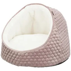 TRIXIE Tierbett Kuschelhöhle Livia weiß/lachs für Katzen