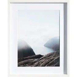 Fotorahmen , Weiß , Holz, Glas , 42x52x3 cm , Fsc , Bilder & Rahmen, Bilderrahmen, Bilderrahmen & Fotorahmen