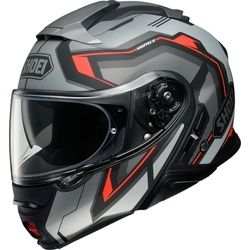 Shoei Neotec 2 Respect Klapphelm, grau-orange, Größe M