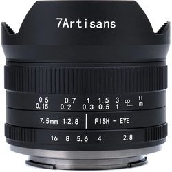 7ARTISANS 7.5mm 1:2.8 II Micro 4/3 schwarz (Manual Focus)