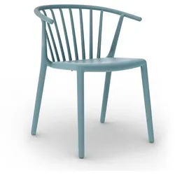 Armlehnstuhl Woody Grupo Resol blau, Designer Josep Lluscà, 74.2x59x56.5 cm