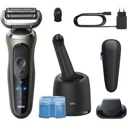 Braun Series 7 72-C7200cc Elektrorasierer mit Reinigungs- und Ladestation Gold 1 St.