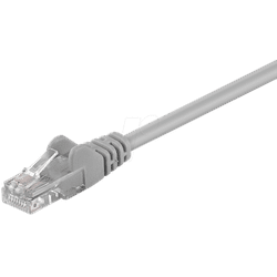 PATCH-C5U 3 GR - 3,0m Cat.5e U/UTP-Netzwerkkabel, grau, RJ45