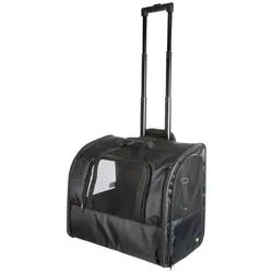 TRIXIE Hunde-Transportbox Trolley Elegance, Nylon schwarz