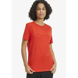 Tamaris T-Shirt, mit Rundhalsausschnitt - NEUE KOLLEKTION Tamaris fiery red XS