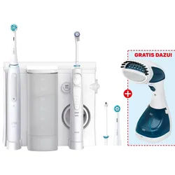 ORAL-B Health Center OxyJet + iO4 elektrische Zahnbürste + CLATRONIC Dampfglätter DB 3717