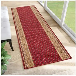 Tapiso Läufer Anti Rutsch, rechteckig, Höhe: 6 mm, Antirutsch Flurläufer Meterware, rutschfest, pflegeleicht rot 67 cm x 200 cm x 6 mm