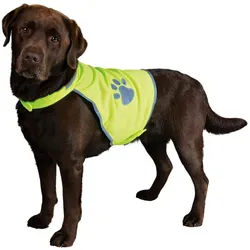 TRIXIE Hundewarnweste Sicherheitsweste für Hunde neongelb gelb Größe: XS Halsumfang: 22-32 cm / Bauchumfang: 34-40 cm