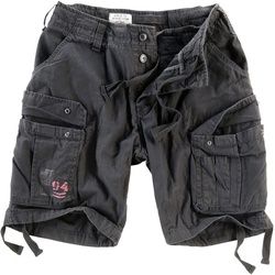 Surplus Airborne Vintage Shorts, schwarz-grau, Größe XL für Männer