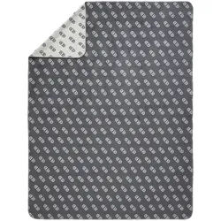 Dieter Knoll Wohndecke , Anthrazit, Silberfarben , Textil , Abstraktes , 150x200 cm , Double face, atmungsaktiv , Heimtextilien, Wohntextilien, Kuscheldecken