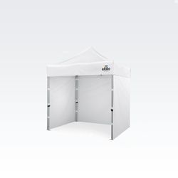 Scherenzelte 2x2m - mit 3 Wänden - Weiß