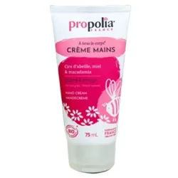 propolia Handbalsam Bio-Handcreme mit Honig & Macadamia für trockene, empfindliche Hände, 1-tlg., Natürliche Handcreme vegan & feuchtigkeitsspendend mit Zitronenduft