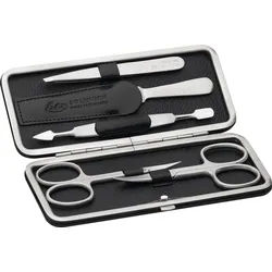 ERBE Maniküre-Etui, 5 tlg., Bügeletui bestückt mit Solinger Premium Stahlwaren schwarz