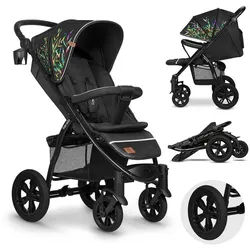 lionelo Kinder-Buggy Annet Tour, bis 22 kg 5-Punkt-Sicherheitsgurte bunt