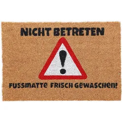 Relaxdays FUßMATTE , Textil, Kunststoff , 60x40 cm , Teppiche und Böden, Schmutzfangmatten, Fußmatten