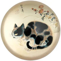Dokumentenhalter Glas Papiergewicht Byeon Sang-byeok Cat