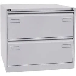 Bisley Light Hängeregistraturschrank »Light« A4, zweibahnig, 2 Schübe grau, 80x71.1x62.2 cm