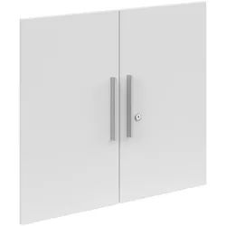 Voleo Türenset , Weiß Hochglanz , Metall , 2-teilig , 75.5x67.4x1.6 cm , FSC Mix , Büromöbel, Büromöbel-Sets & Büromöbel-Serien, Büromöbelserien
