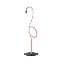 LED-Tischleuchte Flamingo, pink, Metall, 50 cm hoch