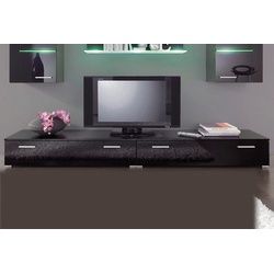 TV-Board »Flame«, Breite 90 cm oder 120 cm, schwarz, Sideboards, 779807-0 B: 120 cm