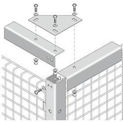 Abdeckwinkel, 50 x 50 x 2150 mm, optional zur Stabilisierung, blau