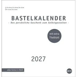 HEYE Wandkalender Premium-Bastelkalender weiß mittel 2027