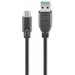 GOOBAY USB 3.0 Typ A/C Anschlusskabel, 73141, 3 m, schwarz