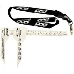 POD K-Series Knie Messgerät, schwarz-weiss für Männer