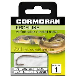 Daiwa Cormoran Aalhaken, Cormoran Profiline Aalhaken gebunden Gr.6 Ø 0.3 mm