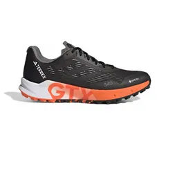 adidas Trail-Laufschuhe Terrex Agravic Flow 2 GTX (wasserdicht, atmungsaktiv) schwarz/orange Herren