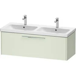 Duravit D-Code Doppel-Waschtischunterschrank DC4669010HH0000 Griff Chrom, Blassgrün Matt, Wandhängend, Auszug 1, 184x400x460 mm