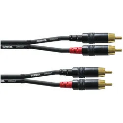 Cordial CFU 1,5 CC Cinchkabel 1,5 m Schwarz