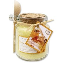 Florex - Badesalz im Glas mit Holzlöffel, Honig 300 g
