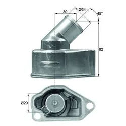 MAHLE Thermostat, Kühlmittel ti987 für OPEL
