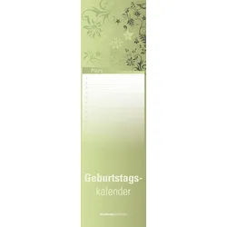 NEUMANN Terminkalender ALPHA 880810 95x330mm immerwährend Geburtstagskalender Mini