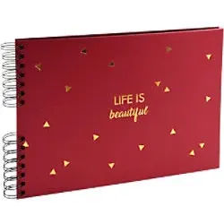 Exacompta Life Spiralfotoalbum Hardback Papier 22,8 x 33 x 3 cm Rot