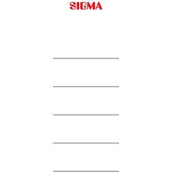 SIGMA Etiketten für Ordnerrücken, 80 mm, breit, 50 Stück