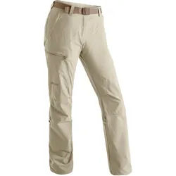 Funktionshose MAIER SPORTS "Lulaka" Gr. 84, Langgrößen, braun (hellbraun) Damen Hosen Funktionshosen Wanderhose, atmungsaktive Outdoor-Hose mit Roll up Funktion