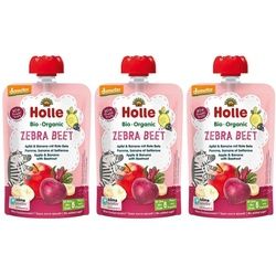 Holle Zebra Beet - Wasserflasche mit Apfel, Banane und Roter Bete