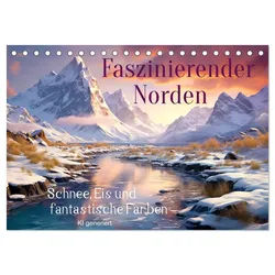 CALVENDO Wandkalender Faszinierender Norden (Tischkalender 2026 DIN A5 quer), CALVENDO Monat 21.0 cm x 1 cm x 14.8 cm